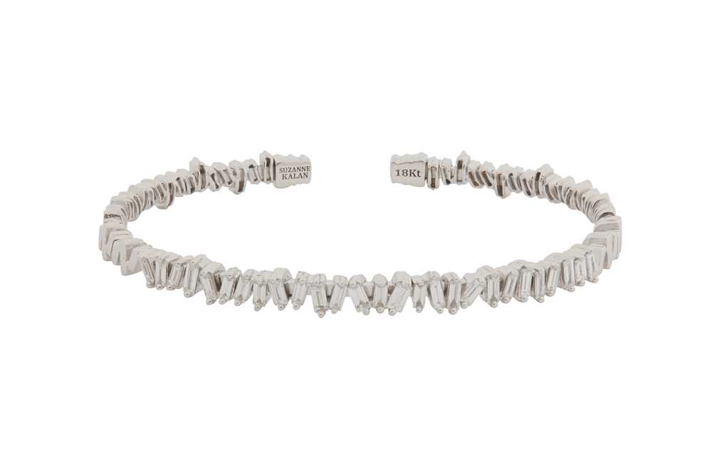 Suzanne Kalan 14k White Gold uneven Band Ring – bijouxjewelryonline